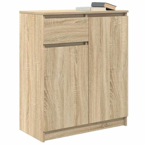 Skænk med skuffe 71x35x84 cm konstrueret træ sonoma-eg