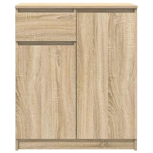 Skænk med skuffe 71x35x84 cm konstrueret træ sonoma-eg