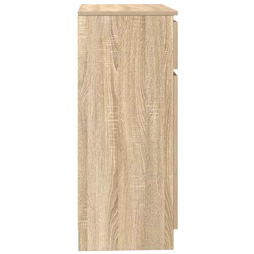 Skænk med skuffe 71x35x84 cm konstrueret træ sonoma-eg