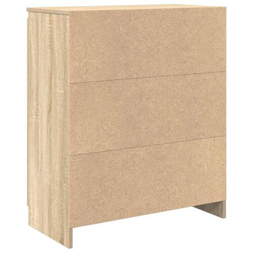 Skænk med skuffe 71x35x84 cm konstrueret træ sonoma-eg