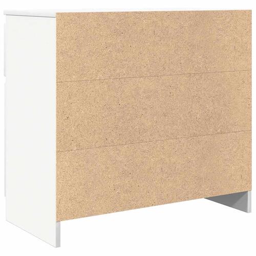 Skænk med skuffe 71x35x65 cm konstrueret træ hvid