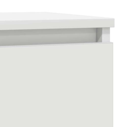 Skænk med skuffe 71x35x65 cm konstrueret træ hvid