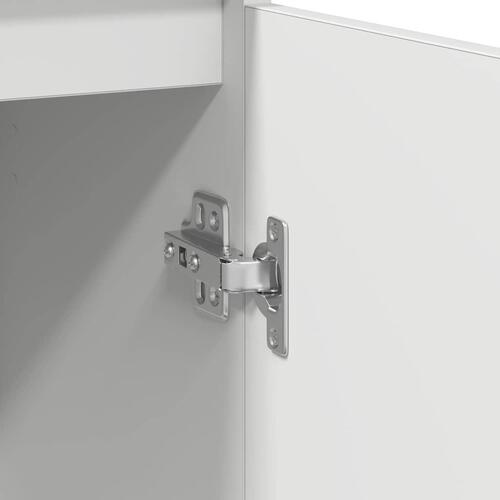 Skænk med skuffe 71x35x65 cm konstrueret træ hvid