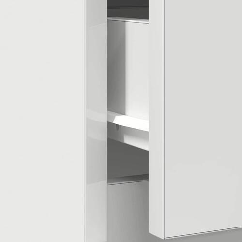 Skænk med skuffe 71x35x65 cm konstrueret træ hvid
