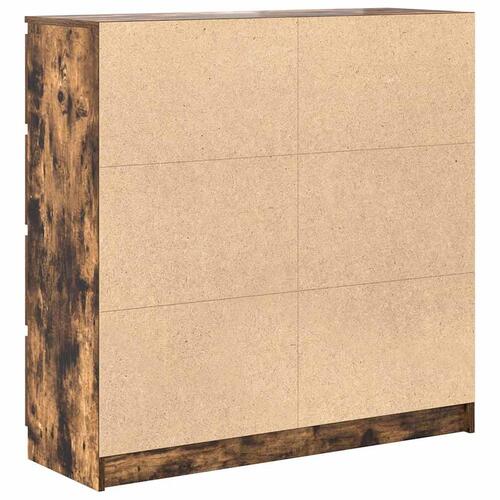 Skænk 100x35x99 cm konstrueret træ røget egetræsfarve