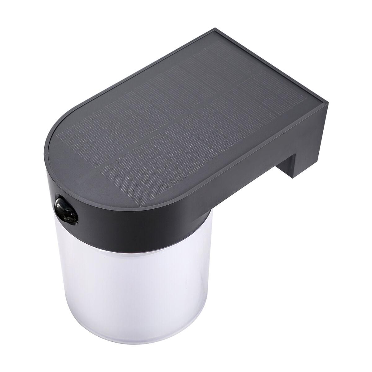 EDM 31832 solcelledrevet væglampe, sort - 4 W, 500 lm, IP54