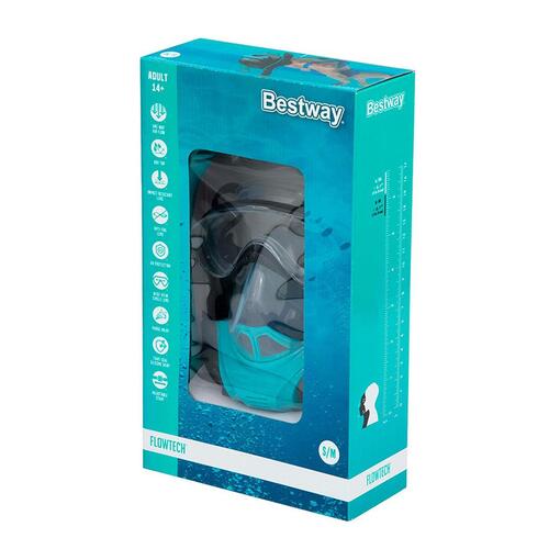 Dykkerbriller Bestway Blå Sort Multifarvet
