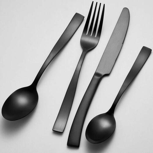 Bestik Arthur Martin AM5136 Sort Rustfrit stål 24 Dele