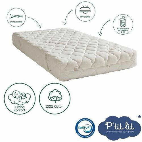 Babymadras P'TIT LIT Organic Cotton 120 x 60 cm