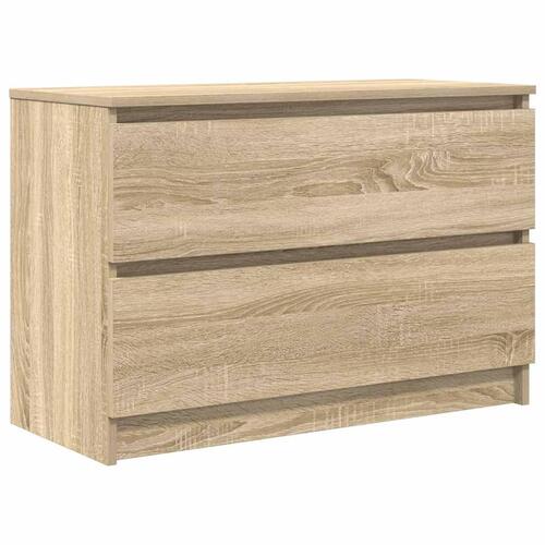 Tv-bord 80x35x54 cm konstrueret træ sonoma-eg