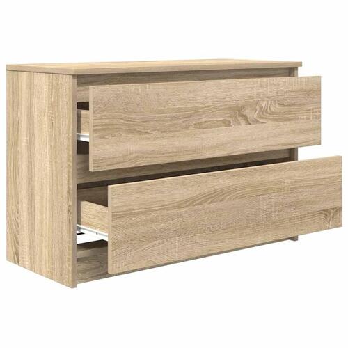 Tv-bord 80x35x54 cm konstrueret træ sonoma-eg