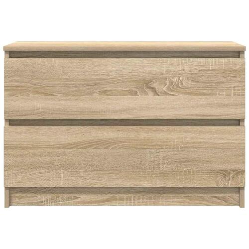 Tv-bord 80x35x54 cm konstrueret træ sonoma-eg