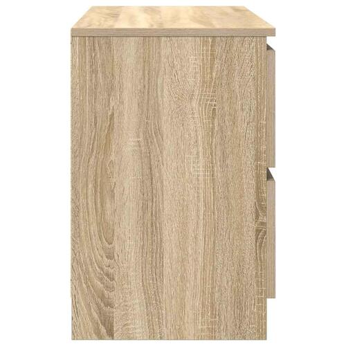 Tv-bord 80x35x54 cm konstrueret træ sonoma-eg
