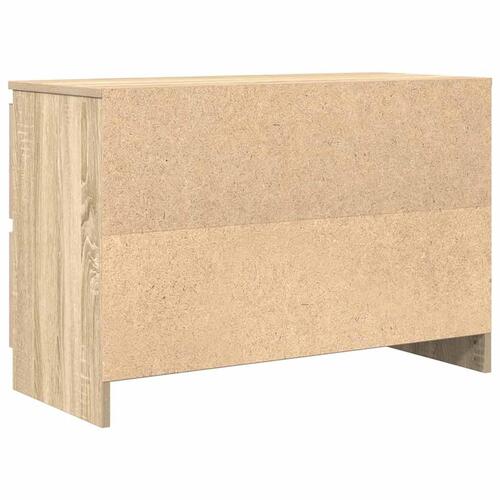 Tv-bord 80x35x54 cm konstrueret træ sonoma-eg