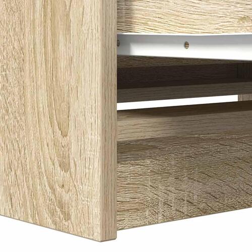 Tv-bord 80x35x54 cm konstrueret træ sonoma-eg