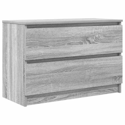 Tv-bord 80x35x54 cm konstrueret træ grå sonoma-eg