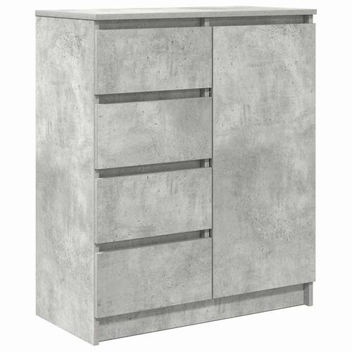 Skænk med skuffer 71x35x84 cm konstrueret træ betongrå