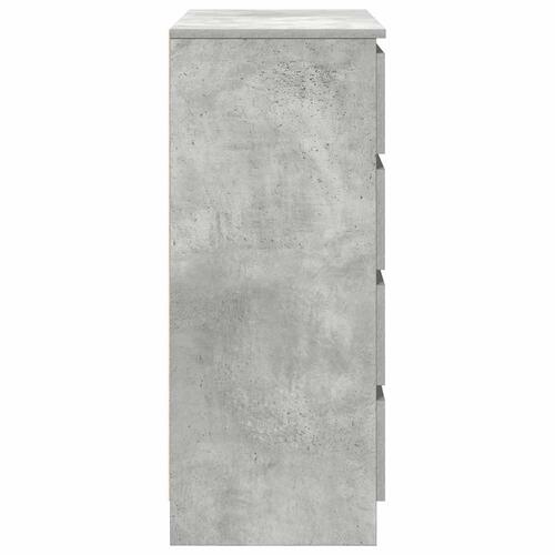 Skænk med skuffer 71x35x84 cm konstrueret træ betongrå