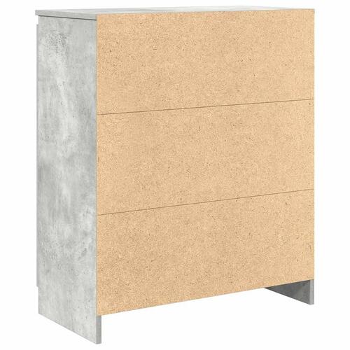 Skænk med skuffer 71x35x84 cm konstrueret træ betongrå