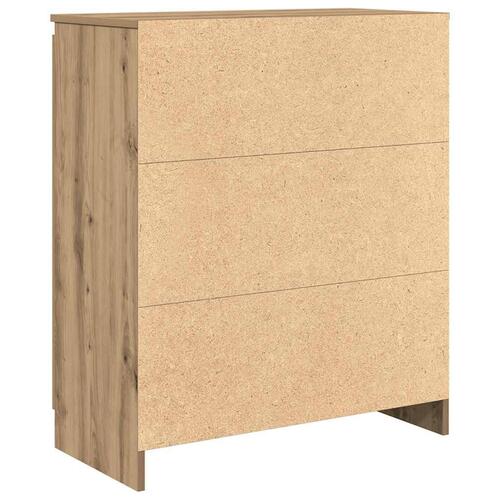 Skænk med skuffer 71x35x84 cm konstrueret træ kunsteg