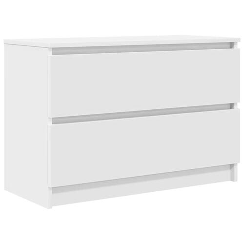 Tv-bord 80x35x54 cm konstrueret træ hvid