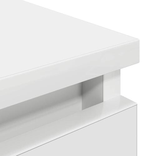Tv-bord 80x35x54 cm konstrueret træ hvid