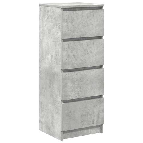 Skænk 37,5x35x99 cm konstrueret træ betongrå