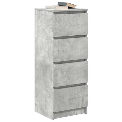 Skænk 37,5x35x99 cm konstrueret træ betongrå