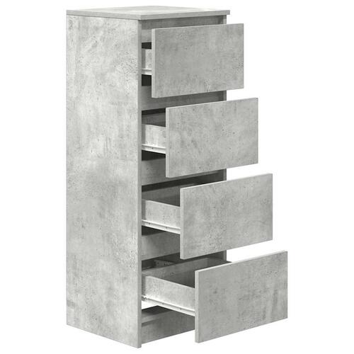 Skænk 37,5x35x99 cm konstrueret træ betongrå