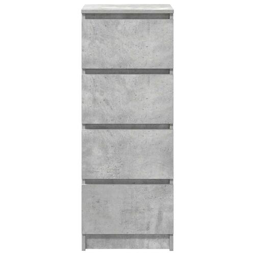 Skænk 37,5x35x99 cm konstrueret træ betongrå