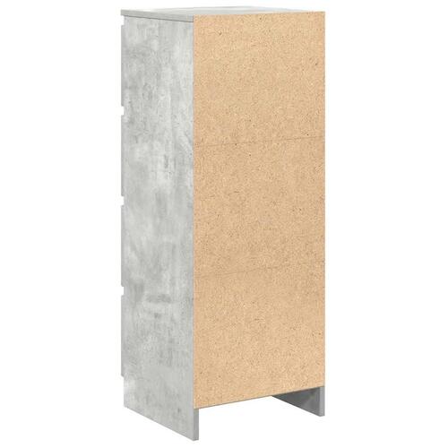Skænk 37,5x35x99 cm konstrueret træ betongrå