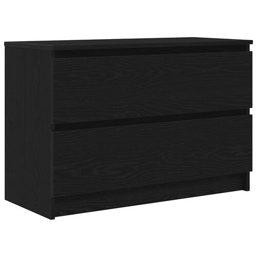 Tv-bord 80x35x54 cm konstrueret træ sort