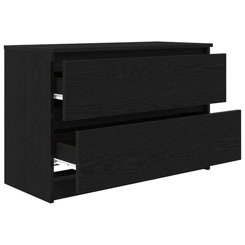 Tv-bord 80x35x54 cm konstrueret træ sort