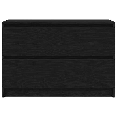 Tv-bord 80x35x54 cm konstrueret træ sort