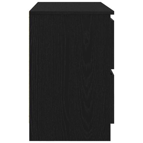Tv-bord 80x35x54 cm konstrueret træ sort
