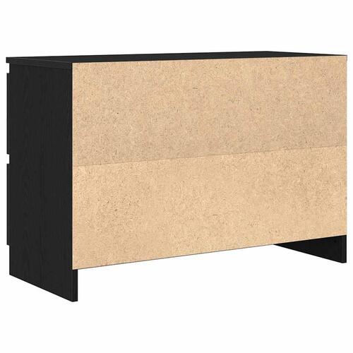 Tv-bord 80x35x54 cm konstrueret træ sort