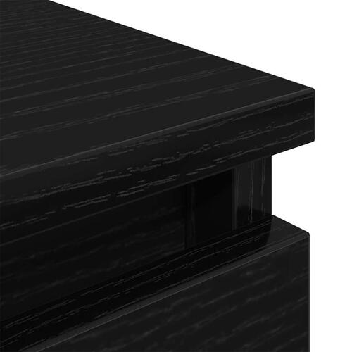 Tv-bord 80x35x54 cm konstrueret træ sort