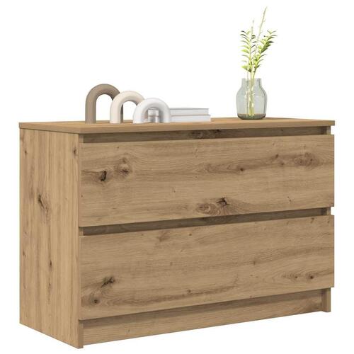 Tv-bord 80x35x54 cm konstrueret træ kunsteg
