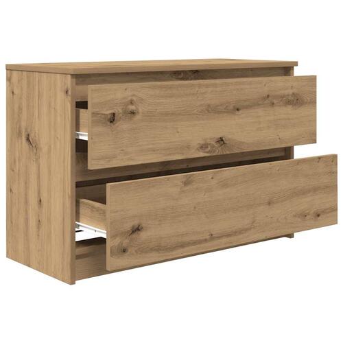 Tv-bord 80x35x54 cm konstrueret træ kunsteg