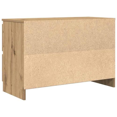 Tv-bord 80x35x54 cm konstrueret træ kunsteg