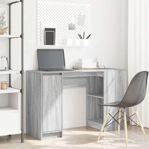 Skrivebord 120x42x76 cm konstrueret træ grå sonoma-eg