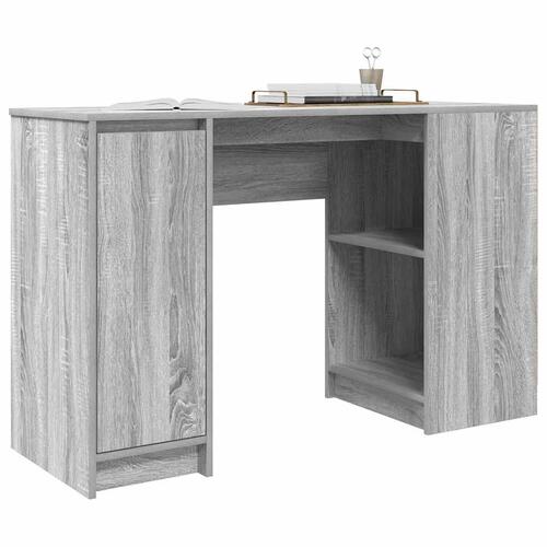Skrivebord 120x42x76 cm konstrueret træ grå sonoma-eg