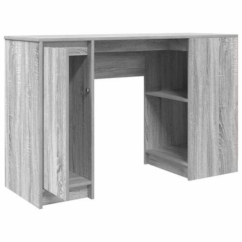Skrivebord 120x42x76 cm konstrueret træ grå sonoma-eg