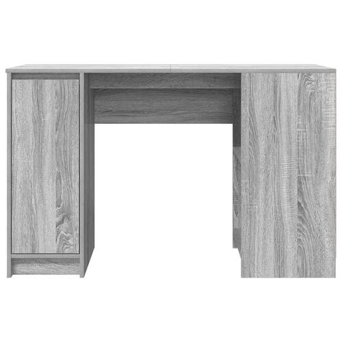 Skrivebord 120x42x76 cm konstrueret træ grå sonoma-eg