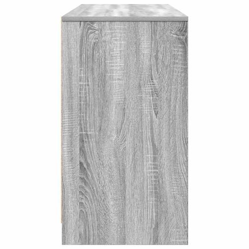 Skrivebord 120x42x76 cm konstrueret træ grå sonoma-eg