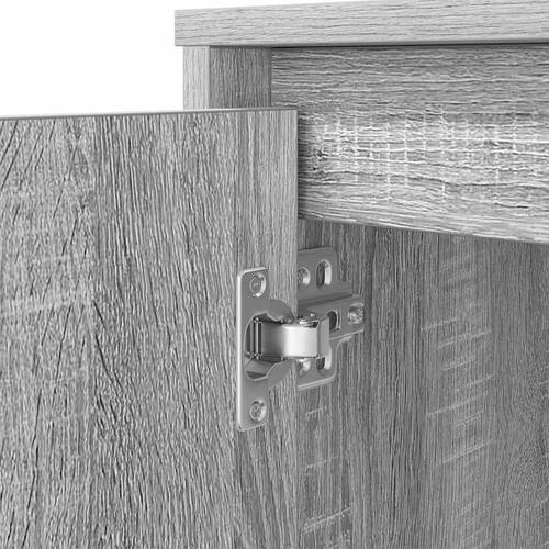 Skrivebord 120x42x76 cm konstrueret træ grå sonoma-eg