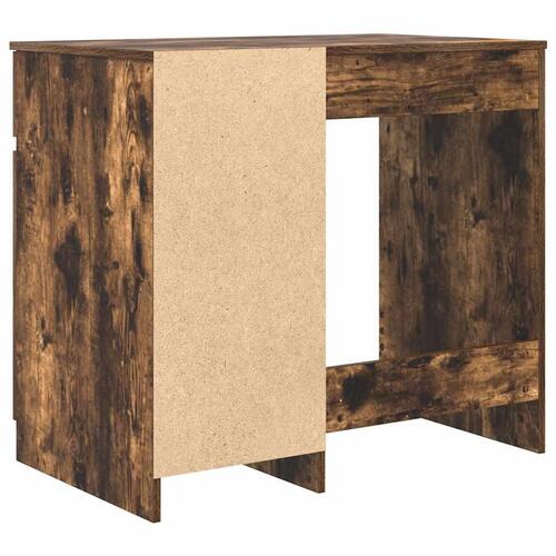Skrivebord 86x49x76 cm konstrueret træ røget egetræsfarve