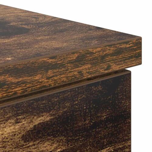 Skrivebord 86x49x76 cm konstrueret træ røget egetræsfarve