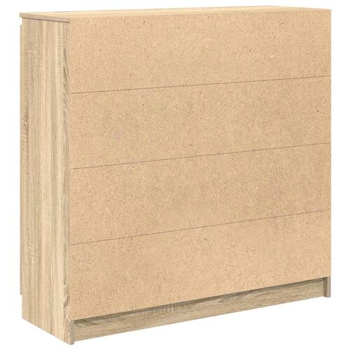 Skænk med skuffer 100,5x35x98,5 cm konstrueret træ sonoma-eg