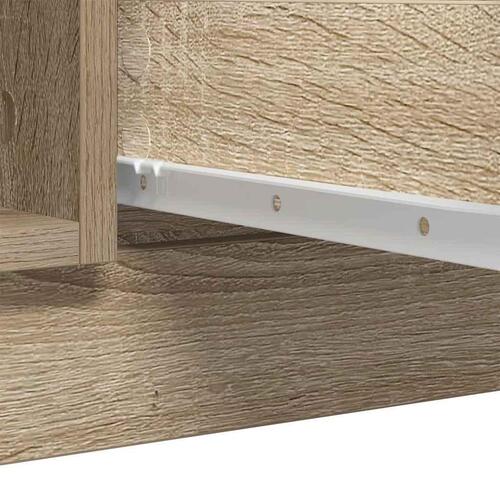 Skænk med skuffer 100,5x35x98,5 cm konstrueret træ sonoma-eg
